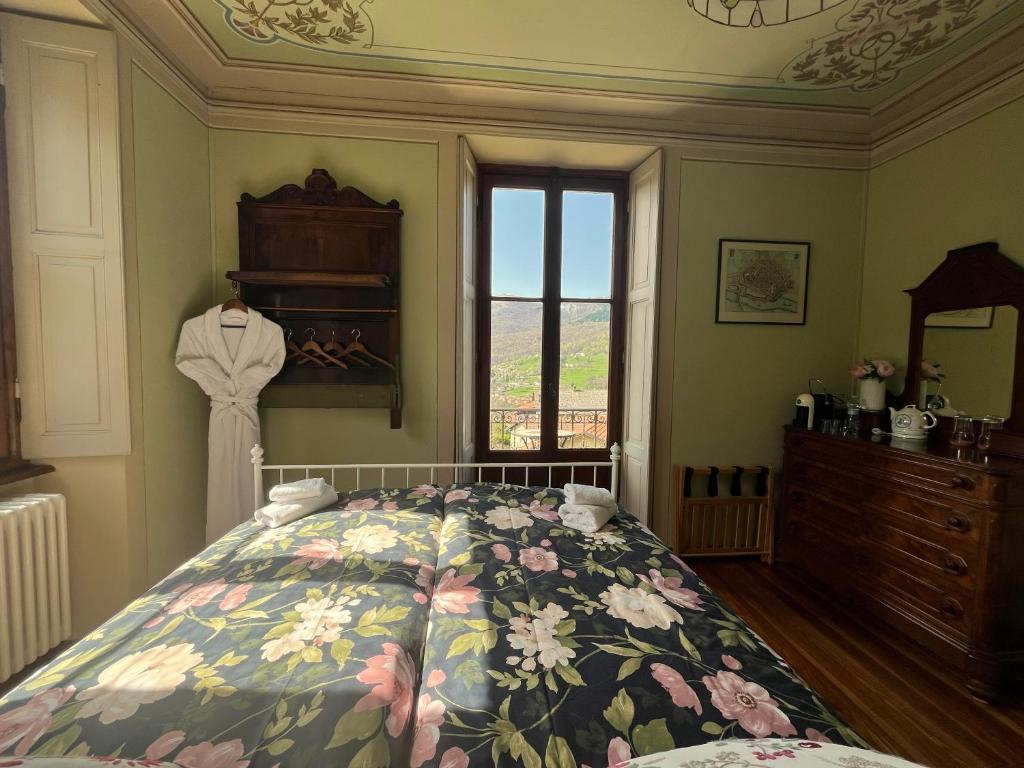 Łóżko lub łóżka w pokoju w obiekcie Villa il Maiale Bianco Bed & Breakfast