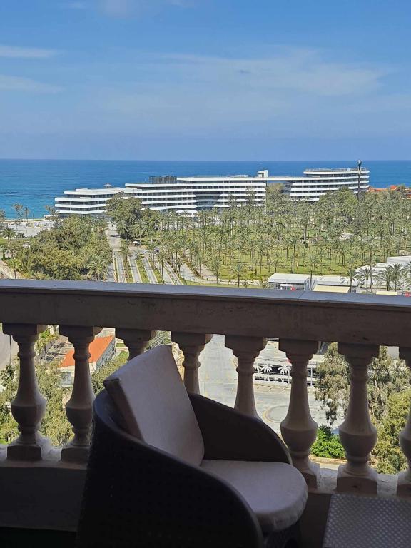 Sea and Montaza Palace view 2 bedrooms apartment alexandria,2 full bathrooms, with 2 AC and 1 Stand Fan, free wifi , available all year days with 3 heavy blankets - 9