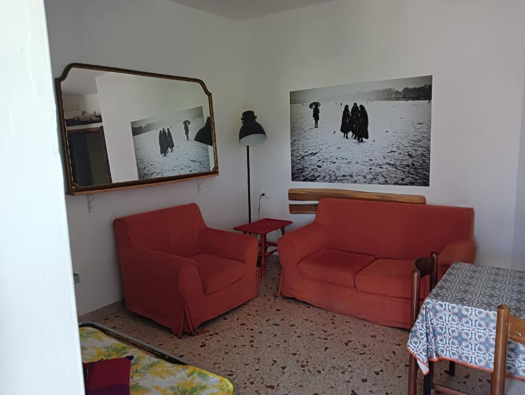 Posezení v ubytování B&B Il Secolo Breve