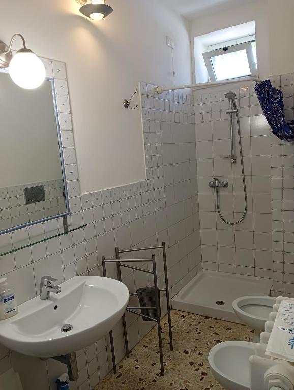 Koupelna v ubytování B&B Il Secolo Breve