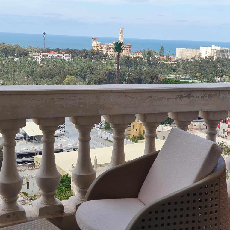 Sea and Montaza Palace view 2 bedrooms apartment alexandria,2 full bathrooms, with 2 AC and 1 Stand Fan, free wifi , available all year days with 3 heavy blankets - 12