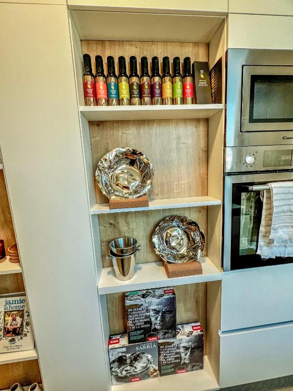 Küche/Küchenzeile in der Unterkunft LuxArt City Spa Gallery Residence Krk