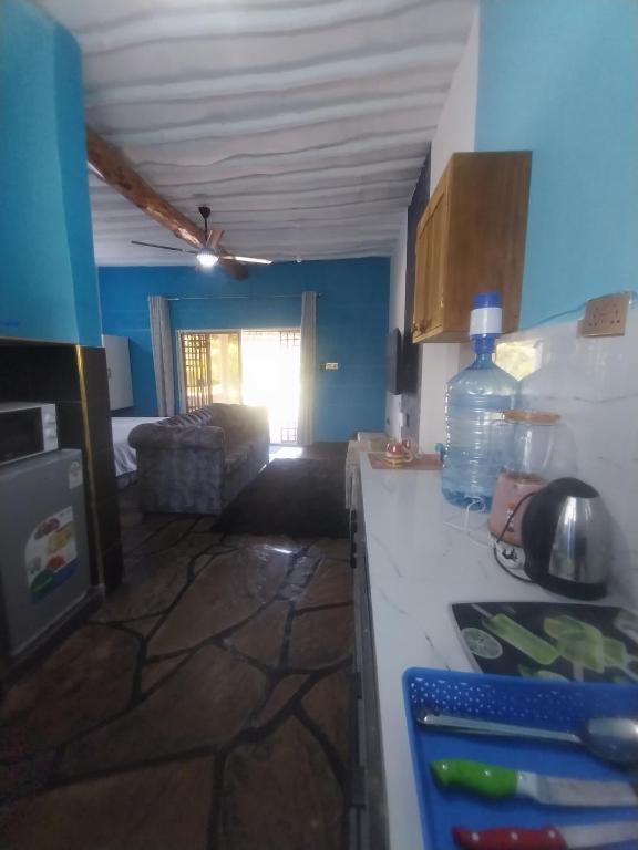 Köök või kööginurk majutusasutuses Sagwe Riviera Diani, Kenya
