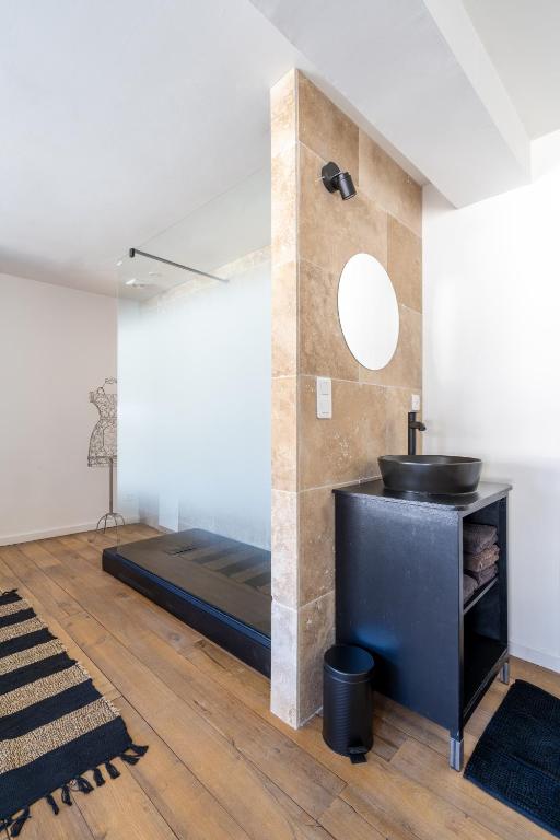 Postel nebo postele na pokoji v ubytování Chambre d'hôtes Conquans