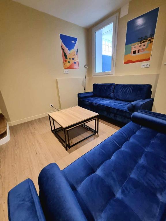 Posezení v ubytování Villa Rive Ault