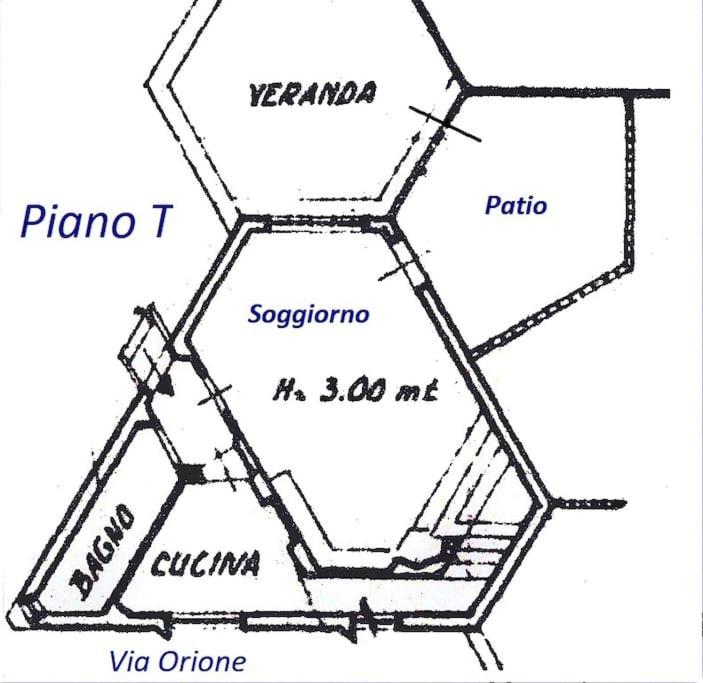 The floor plan of Villetta indipendente a due passi dal mare
