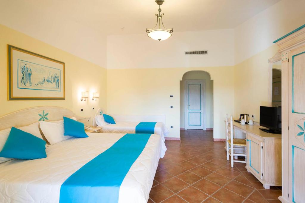 TV a/nebo společenská místnost v ubytování Hotel Villa Campana