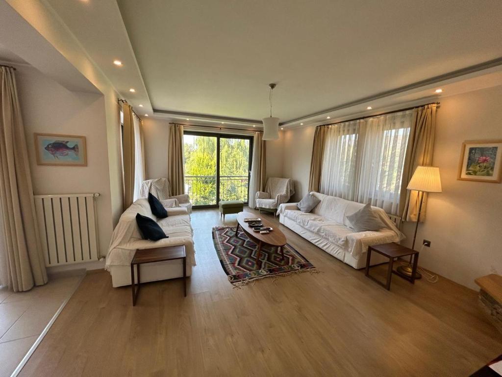 Postel nebo postele na pokoji v ubytování Gocek Riviera Apart