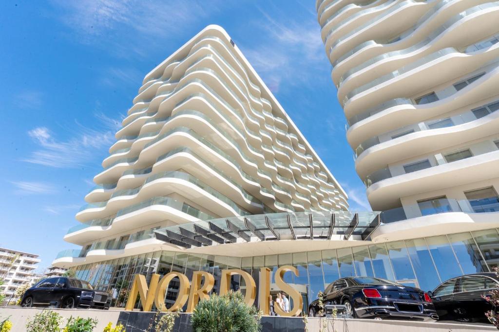 a rendering of a building with two towers at Nordis Hotel Mamaia in Mamaia