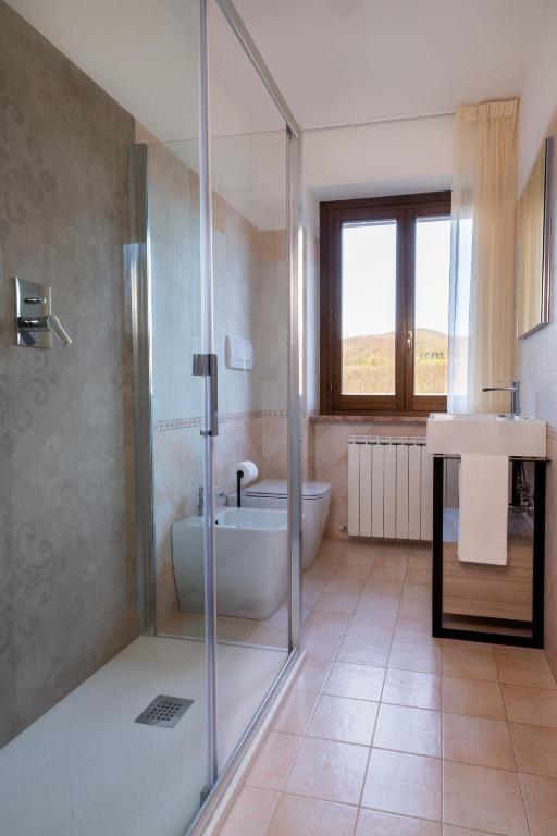 Kúpeľňa v ubytovaní Relais Parco Del Subasio