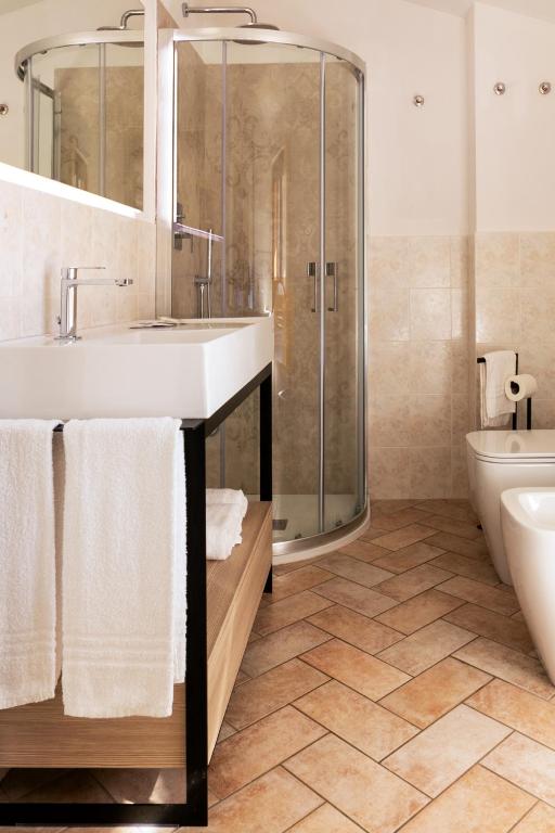 Kúpeľňa v ubytovaní Relais Parco Del Subasio