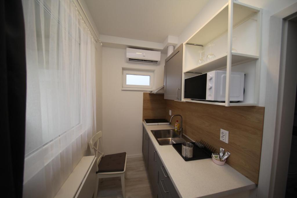 Köök või kööginurk majutusasutuses ****Heviz Springs Apartments
