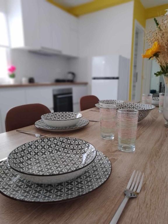 Kuchyň nebo kuchyňský kout v ubytování Afionas Cottage