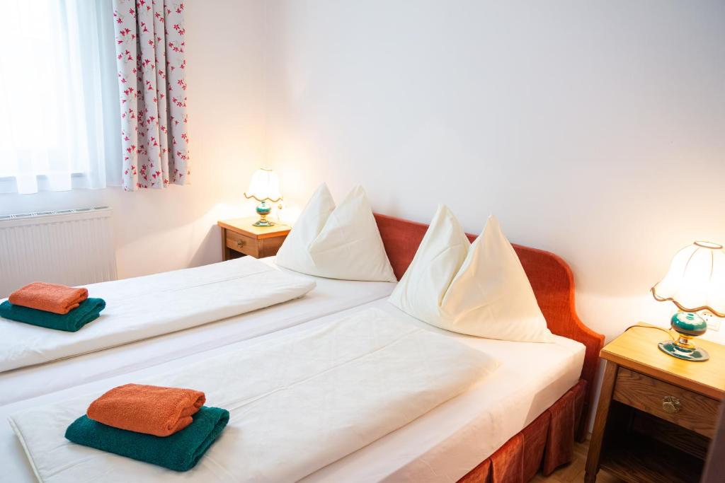 Postel nebo postele na pokoji v ubytování Seebad Appartements