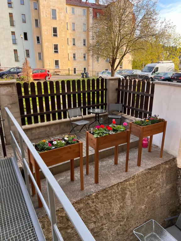 Balkón nebo terasa v ubytování ApartmentsCarlsbad