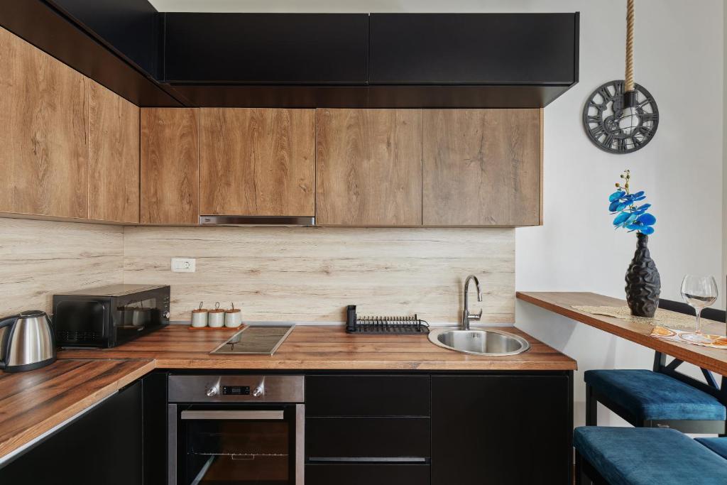 Kuchyň nebo kuchyňský kout v ubytování Ell Star 2 Apartment