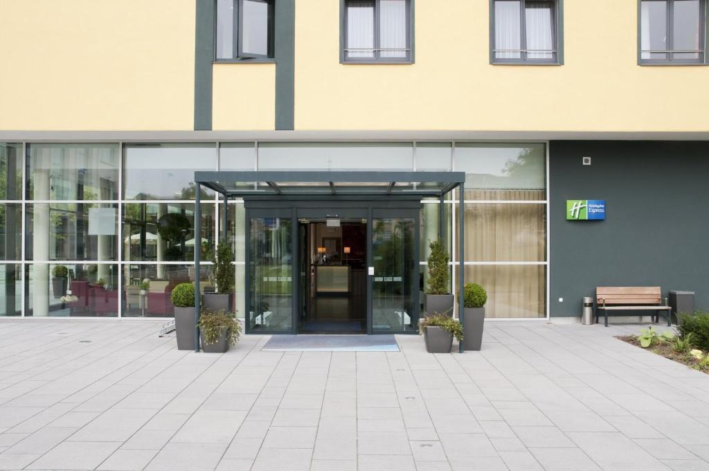 an entrance to a building with a glass door at Holiday Inn Express Singen, an IHG Hotel in Singen