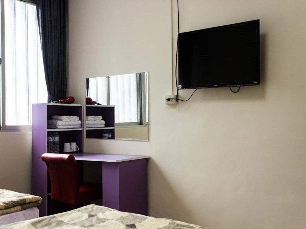 TV a/nebo společenská místnost v ubytování Lin Tea B&B