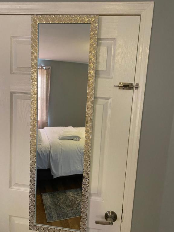 Postel nebo postele na pokoji v ubytování Haus Serenity
