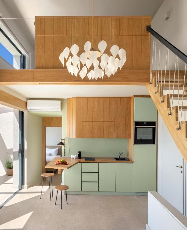 Kuchyň nebo kuchyňský kout v ubytování Greenstone Villas