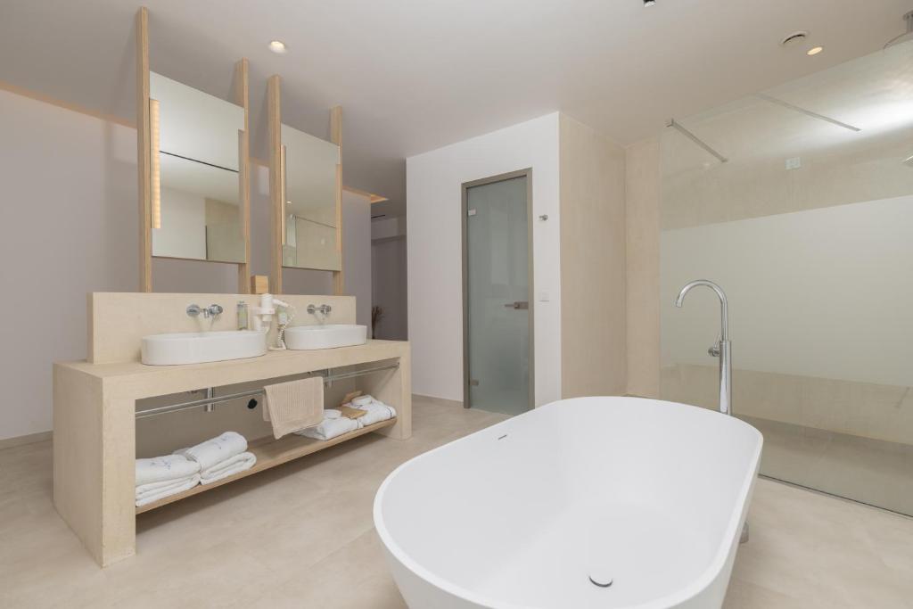 Koupelna v ubytování Tsamis Zante Suites