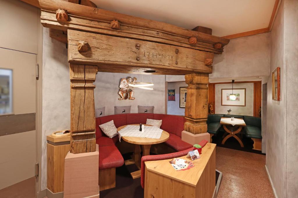 Posezení v ubytování Hotel Wilder Mann