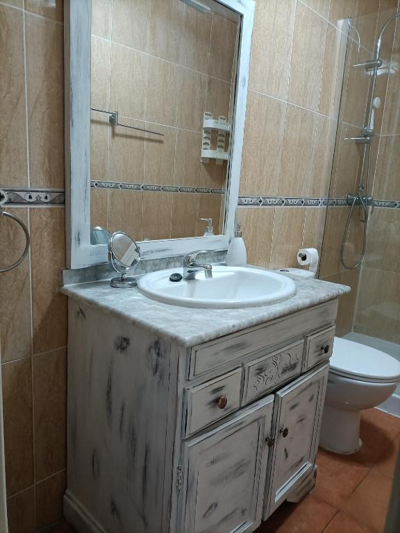 Kúpeľňa v ubytovaní naturist apartament