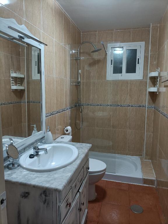 Kúpeľňa v ubytovaní naturist apartament