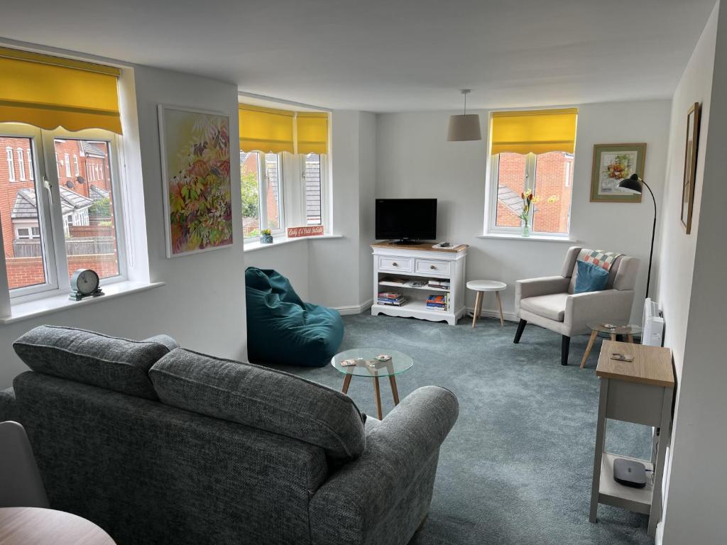 Istumisnurk majutusasutuses Beautiful 2-Bed Apartment near Lincoln City Centre