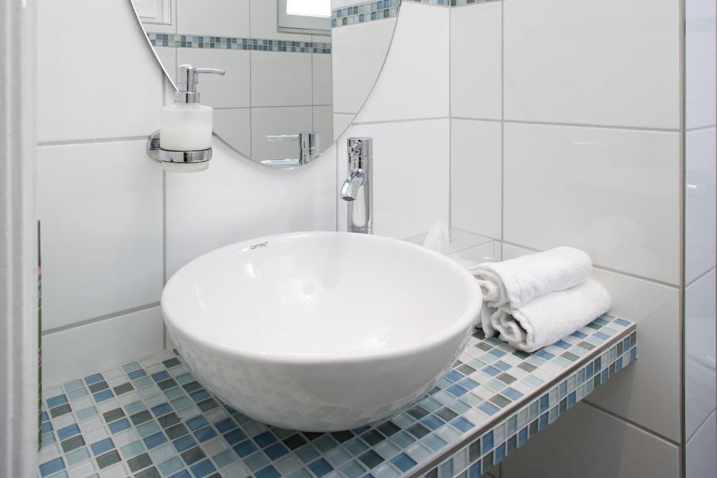 Koupelna v ubytování Hotel Parkfrieden
