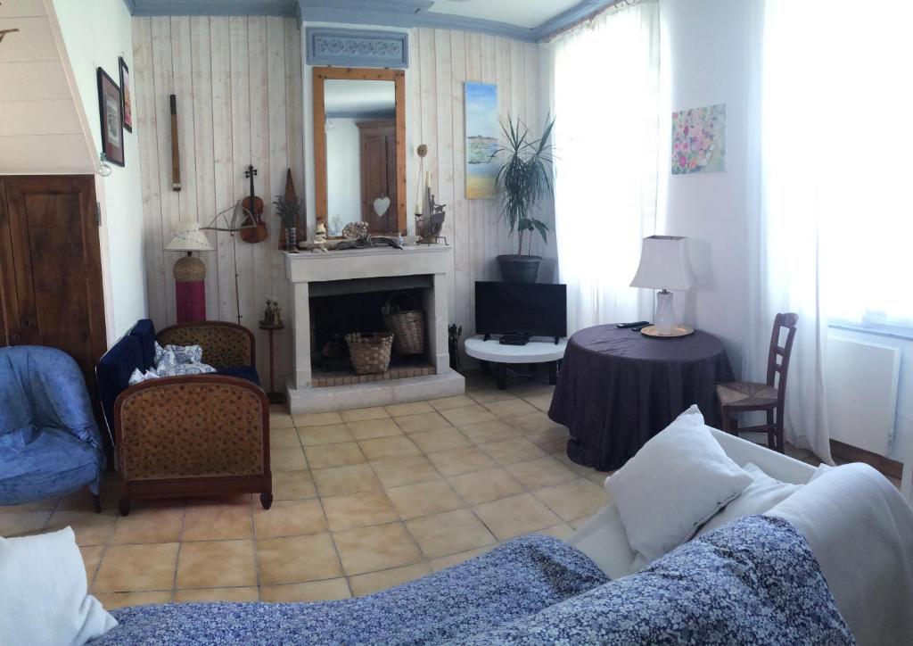 Χώρος καθιστικού στο ile de Ré maison