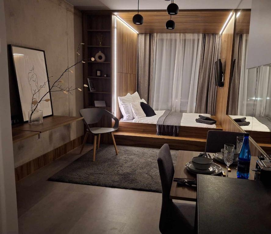 Area tempat duduk di Apartments WrocLOVE by me & Legnicka & Self Check-In 24h & Lift