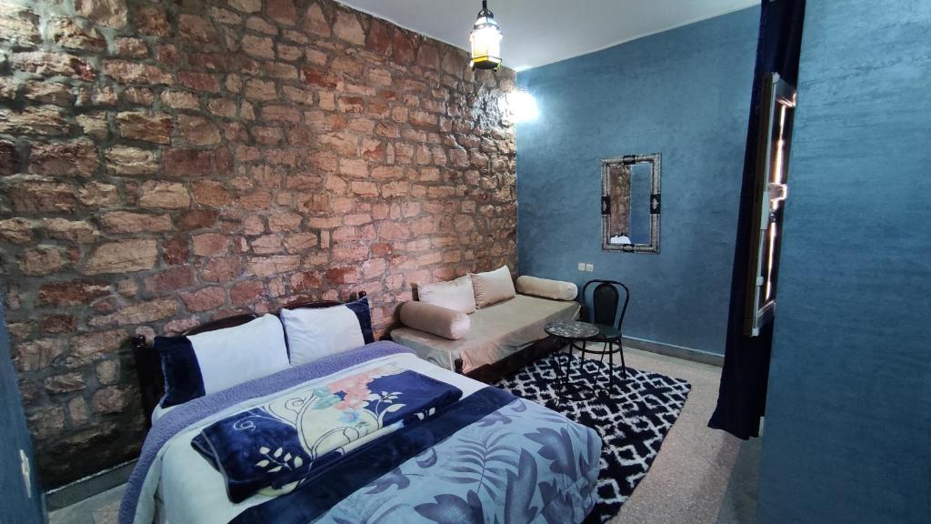 Hotel camping le Soleil Tinghir - Double Room With Mountain View