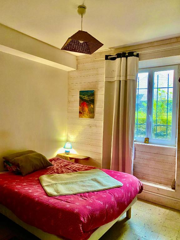 Postel nebo postele na pokoji v ubytování Gîte Béthel