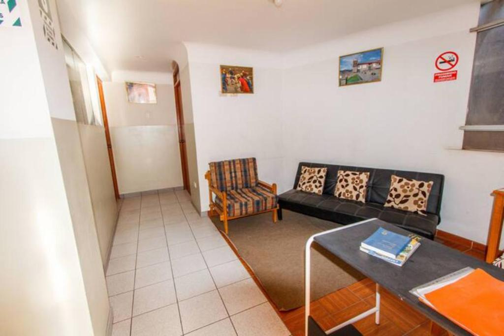 Posezení v ubytování La Casa de Momo