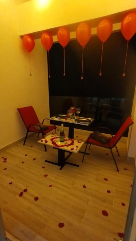 Posezení v ubytování Mirador samsara Suite Luxury piso completo