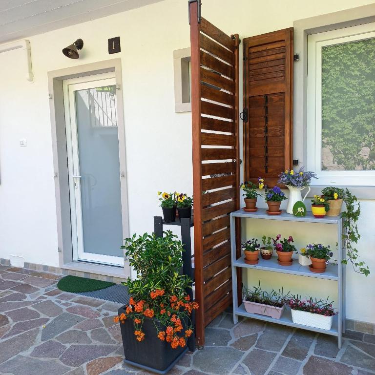 Zahrada ubytování Casa Fornace