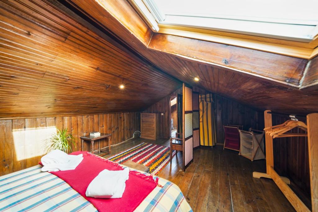 Postel nebo postele na pokoji v ubytování Trehus Apúlia
