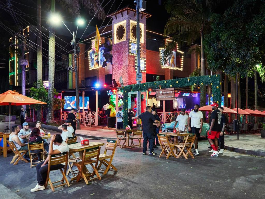 Restaurace v ubytování Stanza Hotel Medellin