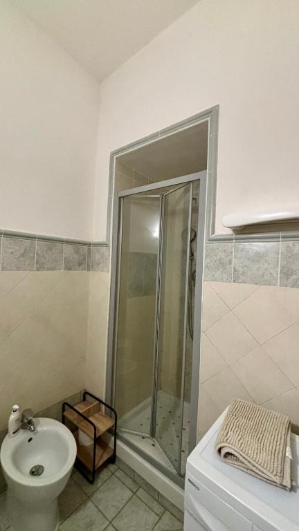 Koupelna v ubytování Casa Gialla