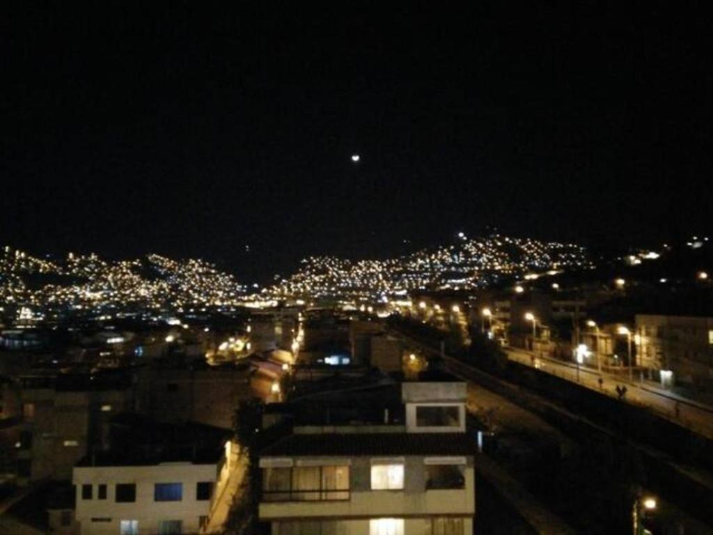 Nespecifikovaný výhled na destinaci Cuzco nebo výhled na město při pohledu z penzionu
