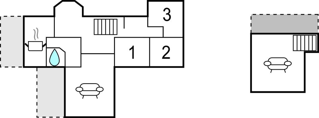 a floor plan of a house at Awesome Home In Skibby With Wifi in Skibby