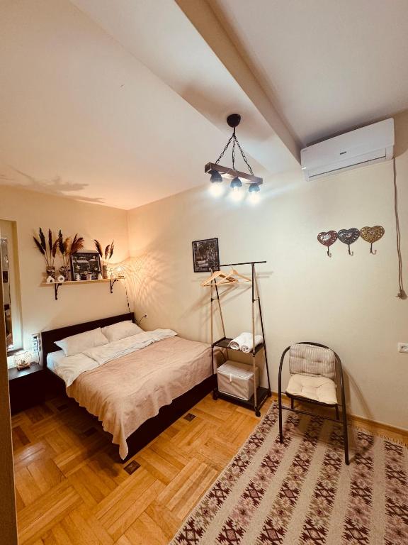 Postel nebo postele na pokoji v ubytování Sky Guest House