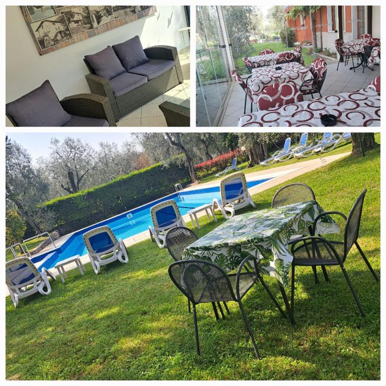 Bazén v ubytování Garnì Casa Rabagno nebo v jeho okolí
