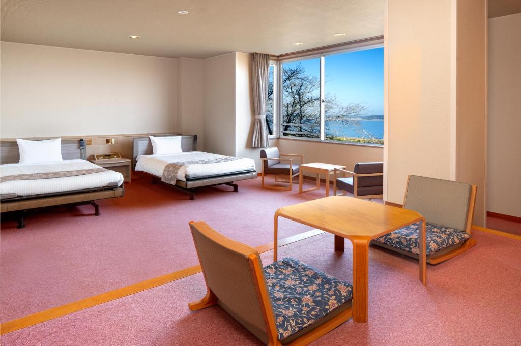Posezení v ubytování KAMENOI HOTEL Itako