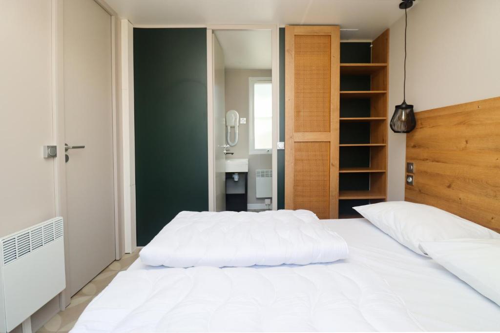 Postel nebo postele na pokoji v ubytování Camping Fuussekaul