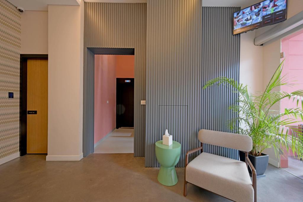 TV a/nebo společenská místnost v ubytování Comfy apart hotel