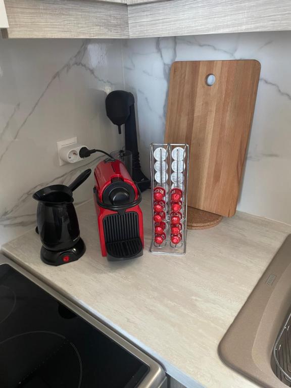 Kuchyň nebo kuchyňský kout v ubytování Loris’House