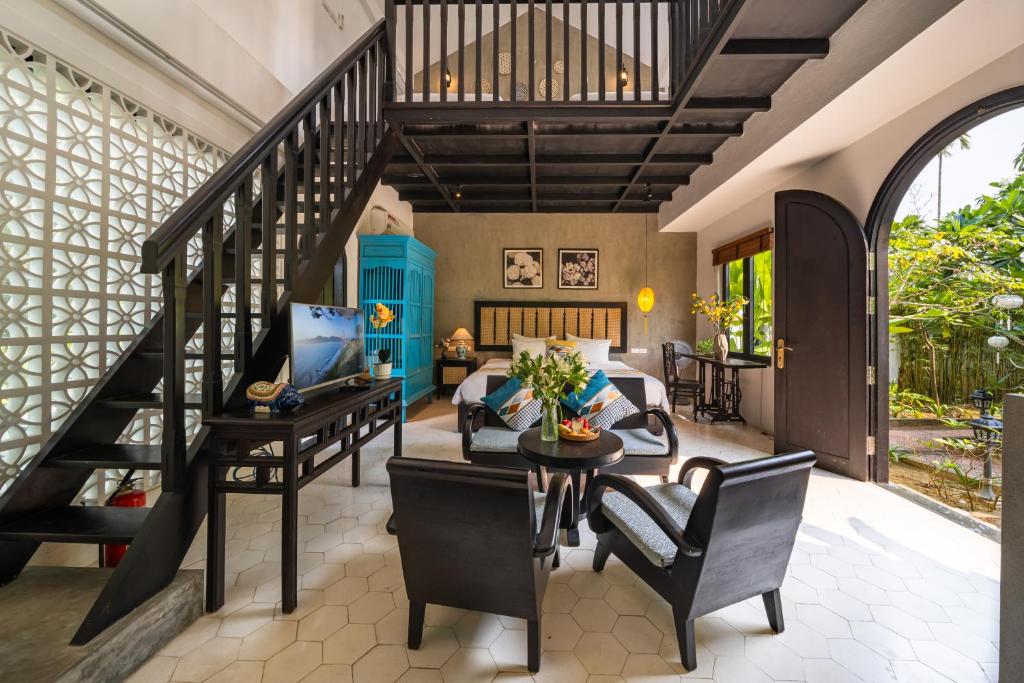 Posezení v ubytování Nghé Garden Resort Hội An