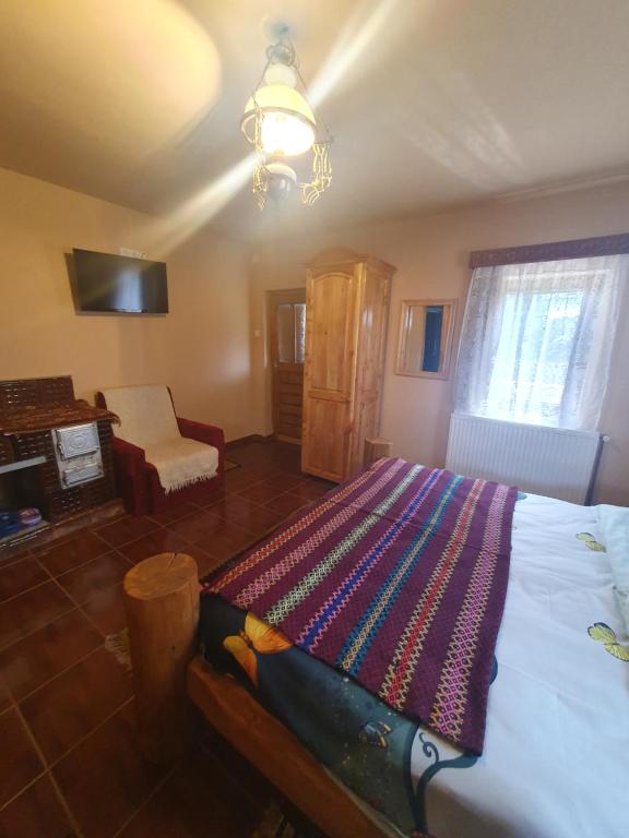 Postel nebo postele na pokoji v ubytování Casa tradițională Bilbor